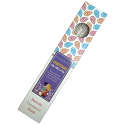 Incenso Orgânico Gratitude Blissful Blends Vijayshree Benjoim, Canela e Almíscar - Caixa de 25gr.