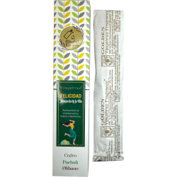 يمزج Happiness Blissful بين Vijayshree Cedar و Patchouli و اللبان البخور العضوي - علبة 25 غرام.