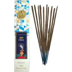 Incienso orgánico Anti Estrés Blissful Blends Vijayshree Incienso, Opio y Madera de Agar - Cajita de 25gr.