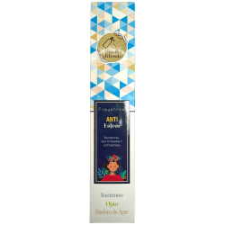 Incienso orgánico Anti Estrés Blissful Blends Vijayshree Incienso, Opio y Madera de Agar - Cajita de 25gr.