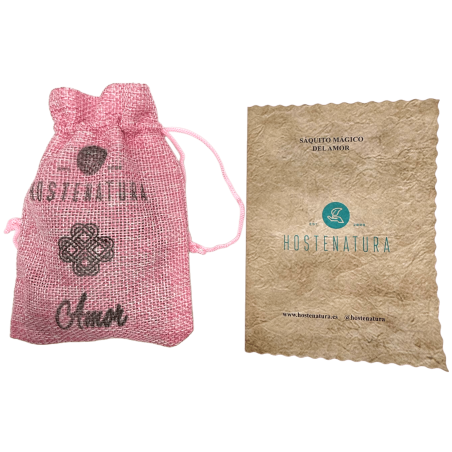 Magic Love Bag HOSTENATURA - Amuleto Natural para Atrair, Preservar e Realçar o Amor - Inclui Ritual