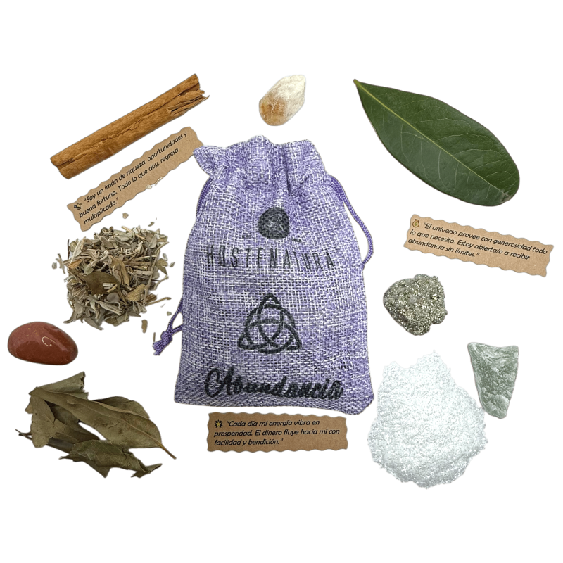 Saquito Màgic Abundància i Atrau Diners HOSTENATURA - Amulet Natural per atraure Abundància i Atrau Diners - Inclou Ritual-AMULETS-HOSTENATURA
