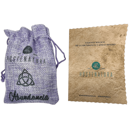 Magische zak overvloed en trekt geld aan HOSTENATURA - natuurlijk amulet om overvloed aan te trekken en trekt geld aan - inclusi