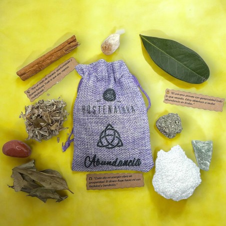 Geanta magica abundenta si atrage banii HOSTENATURA - Amuleta naturala pentru a atrage abundenta si atrage bani - include ritual