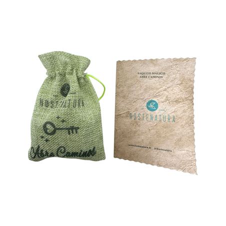Magic Bag Opens Paths HOSTENATURA - Natürliches Amulett zum Öffnen von Pfaden und Freischalten von Situationen - Enthält Ritual
