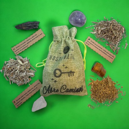 Magic Bag Opens Paths HOSTENATURA - Natürliches Amulett zum Öffnen von Pfaden und Freischalten von Situationen - Enthält Ritual