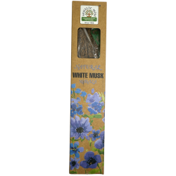 Incenso Natural Almíscar Branco Namastê Índia Masala Natural - 1 pacote de incenso orgânico 30gr.