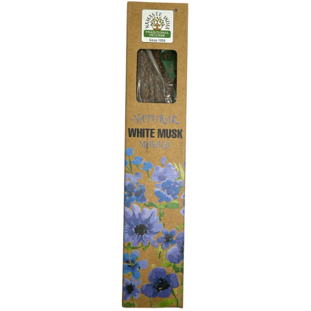 Encens Naturel Musc Blanc Namaste Inde Masala Naturel - 1 paquet d’encens bio 30gr.