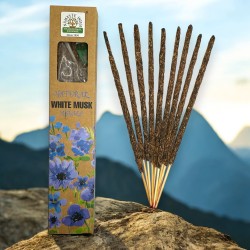 Incenso Natural Almíscar Branco Namastê Índia Masala Natural - 1 pacote de incenso orgânico 30gr.