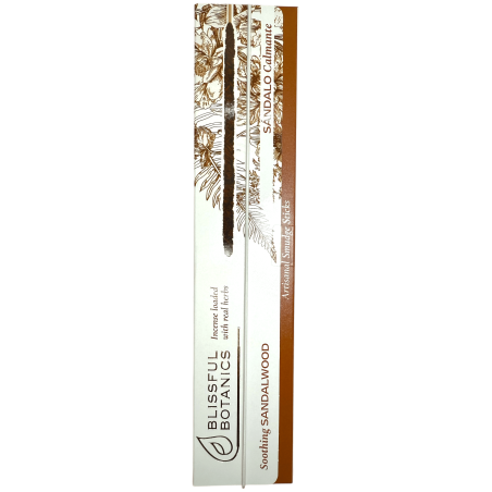 Encens Bois de Santal Bio Blissful Botanics TULASI Natural Artisan - Bois de Santal Apaisant - 8 bâtonnets d’encens bio