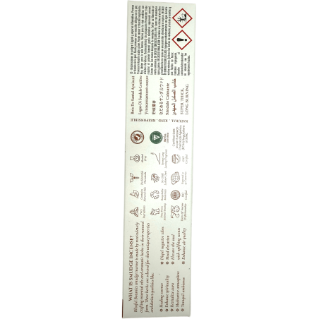 Encens Bois de Santal Bio Blissful Botanics TULASI Natural Artisan - Bois de Santal Apaisant - 8 bâtonnets d’encens bio