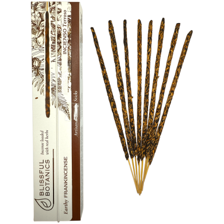 Organiczne kadzidło kadzidło Błoga botanika TULASI Natural Artisan - Ziemiste kadzidło - 8 organicznych kadzidełek