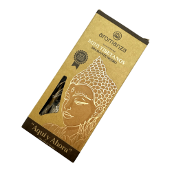 Mini Tibetan Incense Black Diamond Aromanza Argentina - 8 incense sticks 40min duration - Here and Now