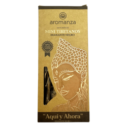 Mini Incenso Tibetano Black Diamond Aromanza Argentina - 8 incensos 40min de duração - Aqui e Agora