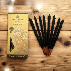 Mini Tibetan Incense Black Diamond Aromanza Argentina - 8 incense sticks 40min duration - Here and Now