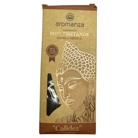 Incienso Mini Tibetanos Canela Mística Aromanza Argentina - 8 sahumeris 40min durada - Calidesa