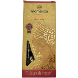 Mini Tibetan Incense Berry Kiss Aromanza Argentina - 8 rökelsepinnar 40 min varaktighet - Hemmets sötma