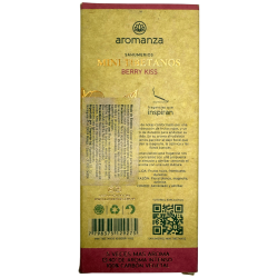 Mini Tibetan Incense Berry Kiss Aromanza Argentina - 8 rökelsepinnar 40 min varaktighet - Hemmets sötma