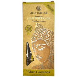 Incienso Mini Tibetanos Limón Aromanza Argentina - 8 sahumerios 40min duración - Abre Caminos