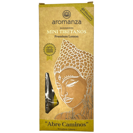 Mini Tibetan Incense Lemon Aromanza Argentina - 8 incense sticks 40min duration - Open Paths