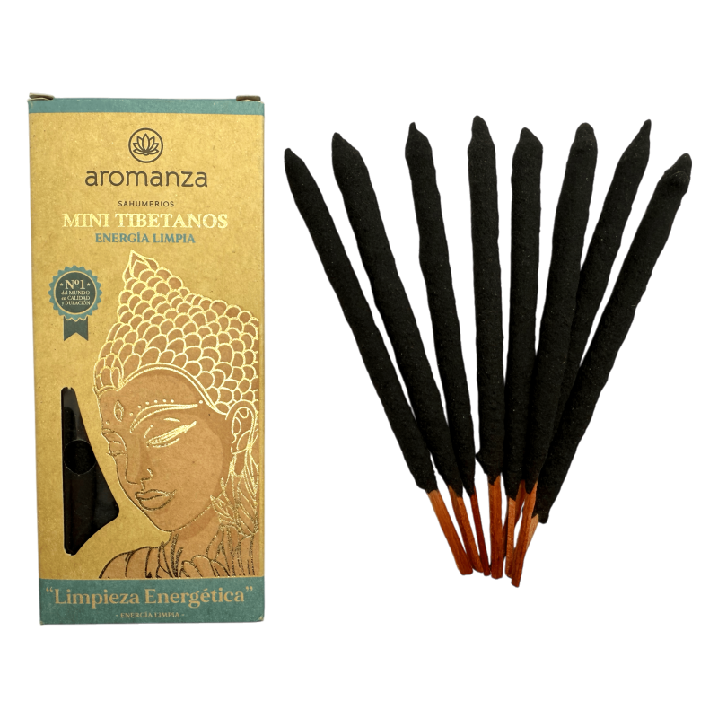 Mini Encens Tibétain Energie Propre Aromanza Argentina - 8 bâtonnets d’encens durée 40min - Nettoyage Energie-Mini encens tibétain Aromanza-HOSTENATURA