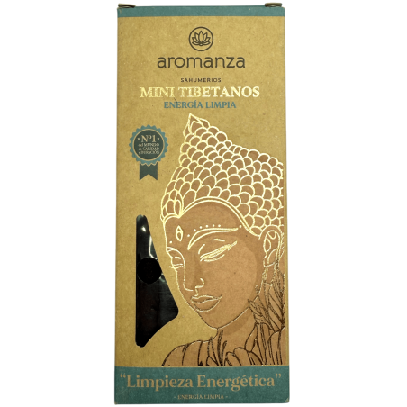 Incienso Mini Tibetanos Energía Limpia Aromanza Argentina - 8 sahumerios 40min duración - Limpieza Energética