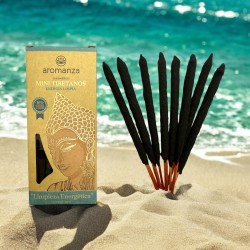 Mini Encens Tibétain Energie Propre Aromanza Argentina - 8 bâtonnets d’encens durée 40min - Nettoyage Energie