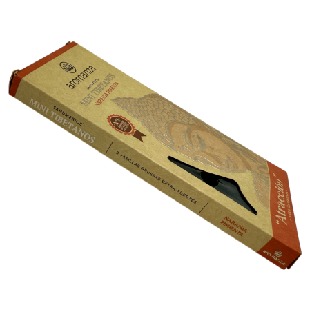 Incienso Mini Tibetanos Naranja Pimienta Aromanza Argentina - 8 sahumerios 40min duración - Atracción