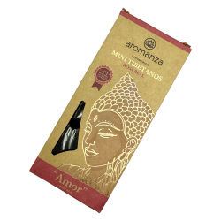 Incienso Mini Tibetanos Rosa Real Aromanza Argentina - 8 sahumerios 40min duración - Amor