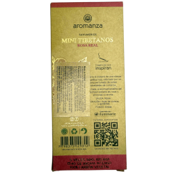 Incienso Mini Tibetanos Rosa Real Aromanza Argentina - 8 sahumerios 40min duración - Amor