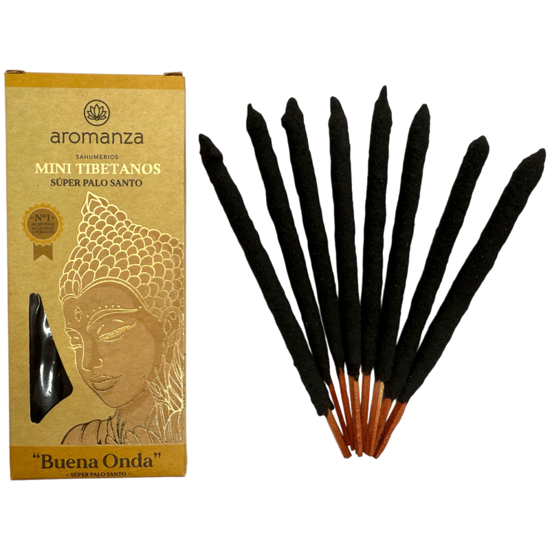 Mini Encens Tibétain Super Palo Santo Aromanza Argentine - 8 bâtonnets d’encens durée 40min - Good Wave-Mini encens tibétain Aromanza-HOSTENATURA