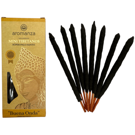 Mini Tibetan Incense Super Palo Santo Aromanza Argentina - 8 incense sticks 40min duration - Good Wave