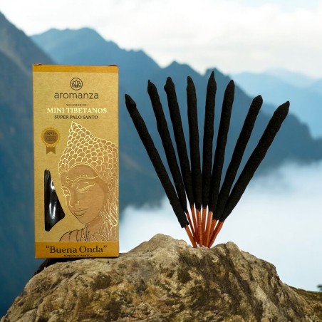 Mini Incenso Tibetano Super Palo Santo Aromanza Argentina - 8 bastoncini di incenso durata 40min - Good Wave