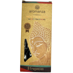 Mini Miscela di Fragranze per Incenso Tibetano Aromanza Argentina - 8 bastoncini di incenso durata 40min - 8 Fragranze