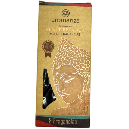 Mini tybetańskie kadzidło zapachowe mix Aromanza Argentina - 8 kadzidełek czas trwania 40 min - 8 zapachów