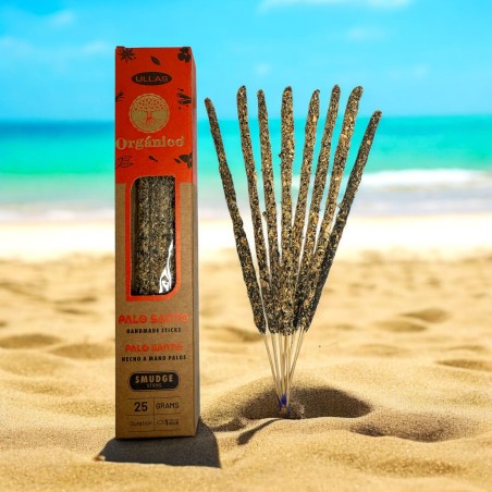 Palo Santo Wierook - ULLAS - Handgemaakt - 25g - Gemaakt in India - 100% natuurlijk - ULLAS biologische wierook