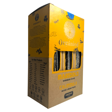 Caja Incienso Orgánico Calendula ULLAS - 12 cajitas de 25gr.