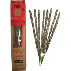 Incienso Ullas de Gardenia - Hecho a mano - 25gr - Hecho en India - 100% Natural - ULLAS Incienso Orgánico