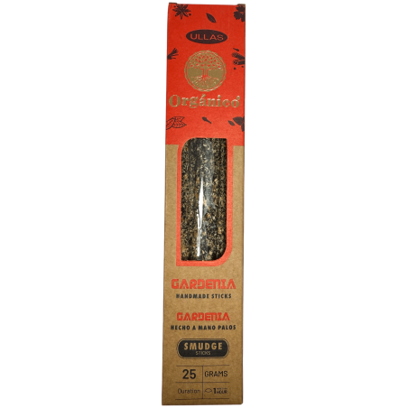 Gardenia Incense - Handmade - 25g - Made in India - 100% Natural - ULLAS Organic Incense