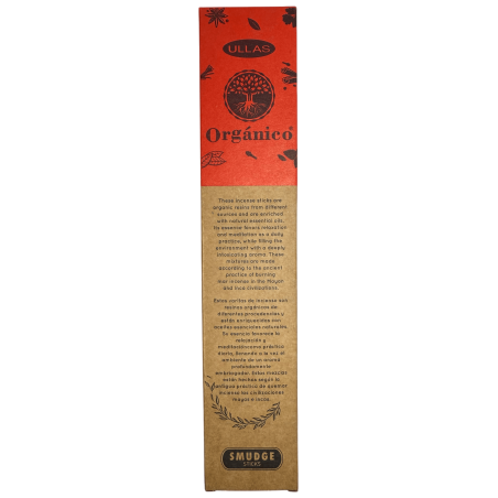 Incienso Ullas de Gardenia - Hecho a mano - 25gr - Hecho en India - 100% Natural - ULLAS Incienso Orgánico