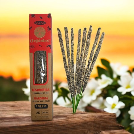 Gardenia Incense - Handmade - 25g - Made in India - 100% Natural - ULLAS Organic Incense