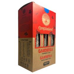 Coffret Encens Gardenia Bio ULLAS - 12 boîtes de 25gr.