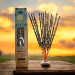 Encens Ullas de Yagra - Fait main - 25g - Fabriqué en Inde - 100% Naturel - Encens biologique ULLAS