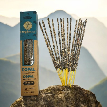 Incenso Copal Ullas - Fatto a mano - 25gr - Prodotto in India - 100% Naturale - Incenso biologico ULLAS