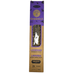 Incienso Ullas de Lavanda - Hecho a mano - 25gr - Hecho en India - 100% Natural - ULLAS Incienso Orgánico