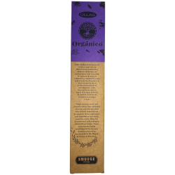 Incienso Ullas de Lavanda - Hecho a mano - 25gr - Hecho en India - 100% Natural - ULLAS Incienso Orgánico