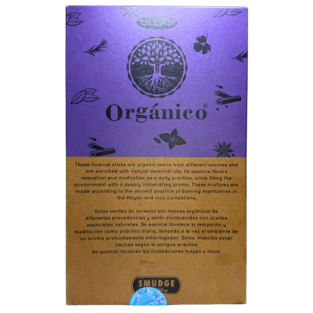 Caja Incienso Orgánico Lavanda ULLAS - 12 cajitas de 25gr.