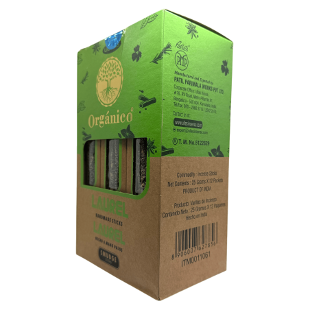Biologische Laurier Wierookdoos ULLAS - 12 doosjes van 25gr.