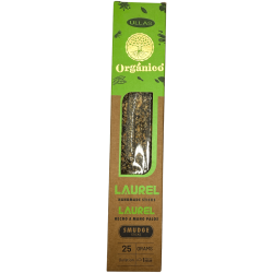 Incienso Ullas de Laurel - Hecho a mano - 25gr - Hecho en India - 100% Natural - ULLAS Incienso Orgánico