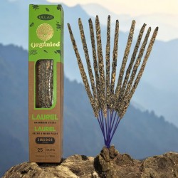 Incienso Ullas de Laurel - Hecho a mano - 25gr - Hecho en India - 100% Natural - ULLAS Incienso Orgánico